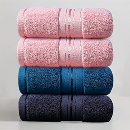 5sssallefaa Handtuch waschen Gesicht Haushalt Wasseraufnahme weiches Hotel Wischen Haar Männer und Frauen Paare Erwachsene dick 4 Sets (Farbe: B 4PS, Größe: 76 x 34 cm) (A 4 Stück 76 x 34 cm) – Bild 3