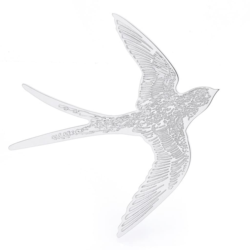 Broche de golondrina azul y plata para mujer - Joyería elegante