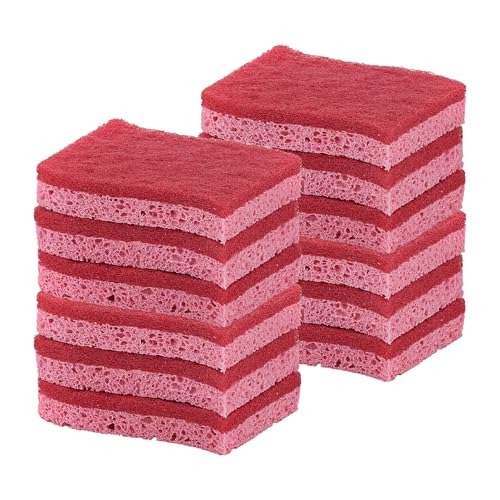 Kitchen Sponges for Washing Dishes Non-Scratch Cellulose Dish Scrub Sponges Cleaning Sponges for Household Use Safe Cleaning Products Kitchen Sponges Pack of 12 by Superio