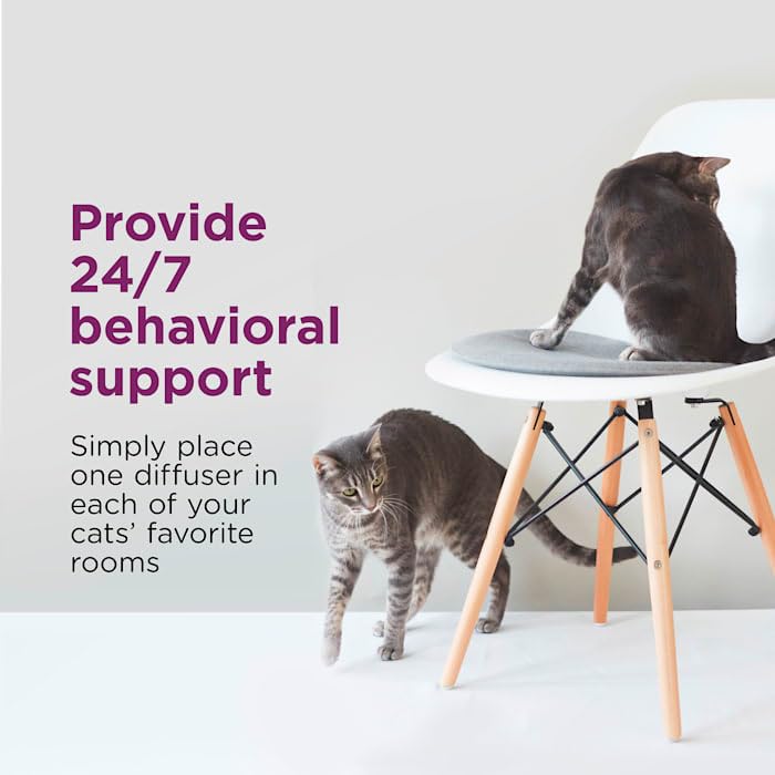 Comfort Zone Lot de 2 recharges apaisantes pour chat unique et multiple pour une maison apaisante 96 ml