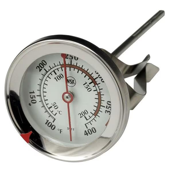 Analog Mechanical Food Service Thermometer with 100 to 400 (F), Mfr: 6DKD9-A