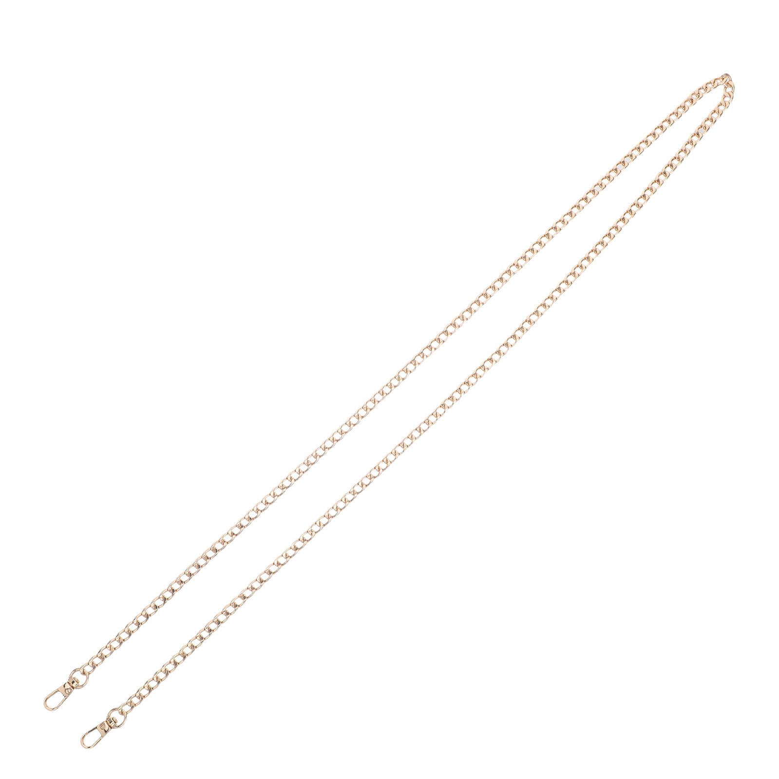 Cadena de Metal Dorado para Bolso de Hombro 120 Cm 8 Piezas Cadena de Repuesto para Correas de Bolso Accesorio Resistente Uso Multifuncional Artesanal