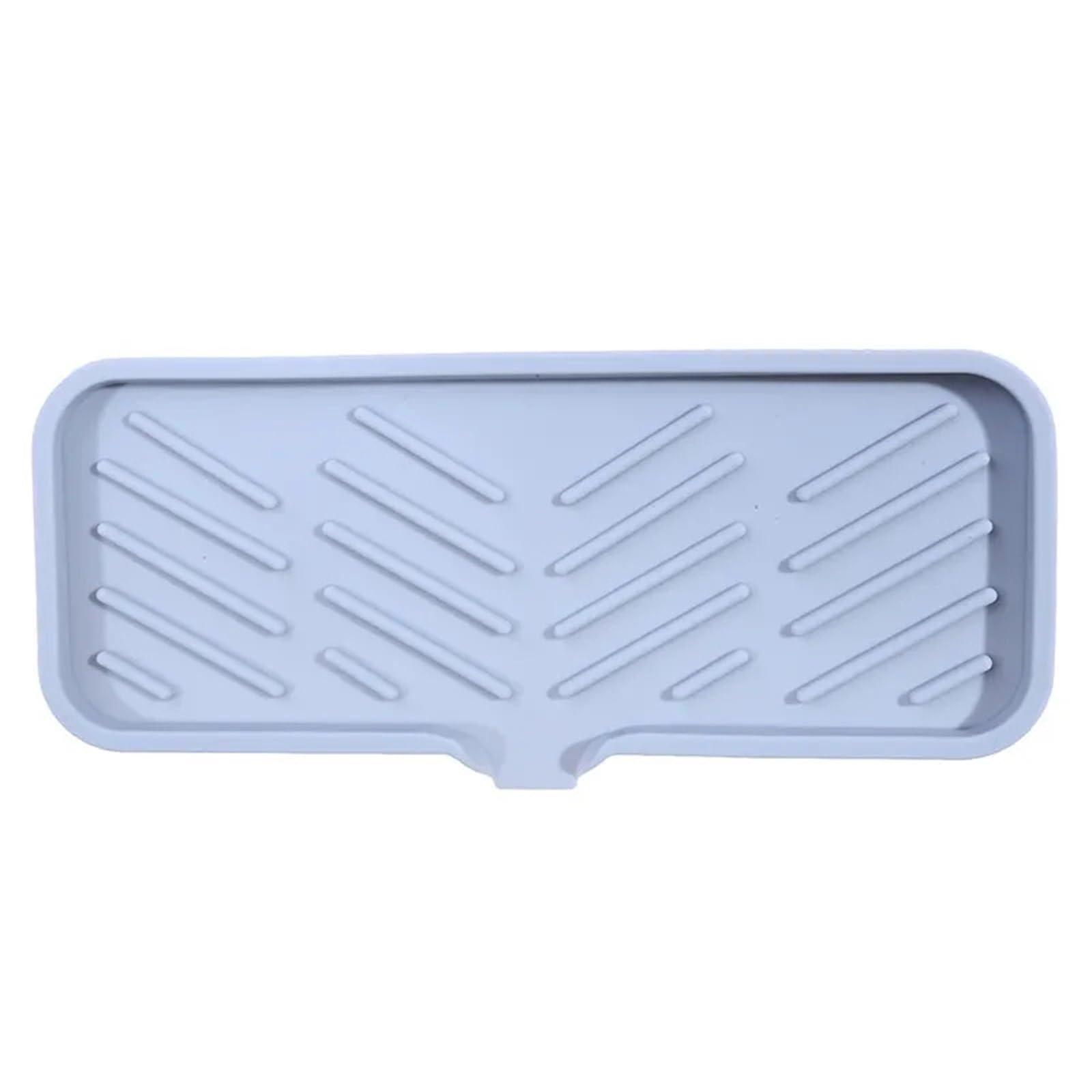 3Pcs Self Draining Soap Bar Holder Silicone Kitchen Sink Dish Sponge Tray Counter Caddy Organizer For Dispenser for Soap(Grey large)