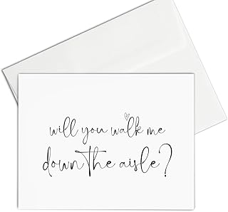 Will You Walk Me Down The Aisle, to My Parents Wedding Day Card from Daughter, Present for Brides Mother and Father