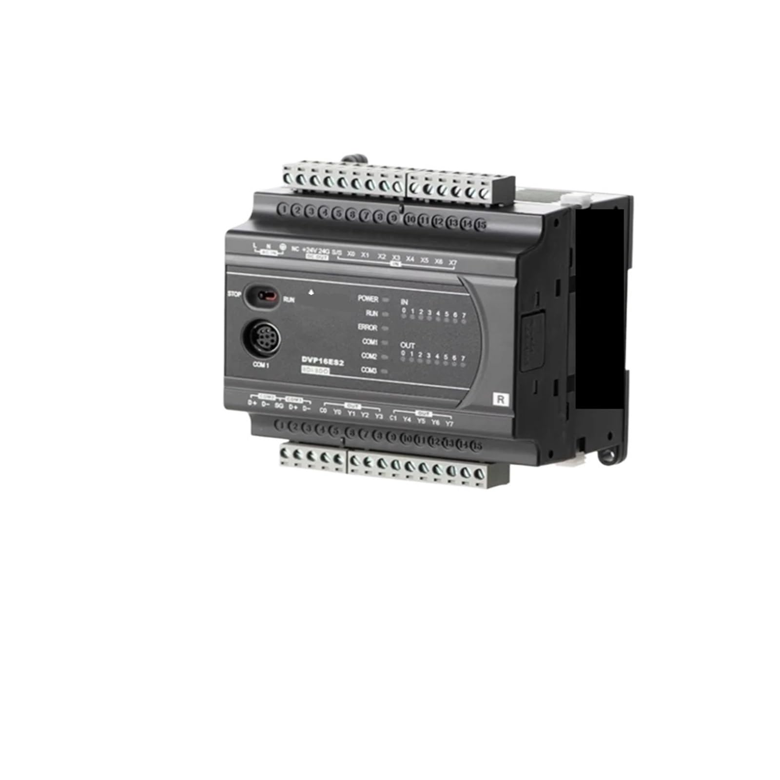 JJKKOZVQF Relay DVP16ES200R 16 point host with 2 channels of 100K input and 2 channels of 20K input, AC power supply(DVP16ES200T)