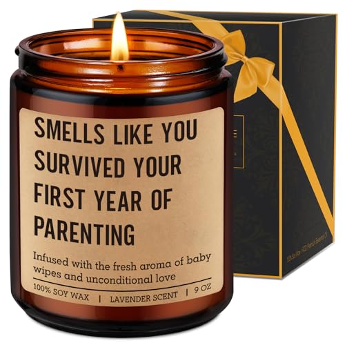 Fairy's Gift First Year of Parenting Candle, New Parents Gifts for Couples 2026, Funny 1st Year...