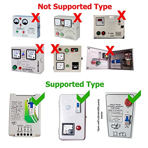 Image of Semi Automatic Water Level Controller, 20A, Wall Mount Plastic Enclosure, 0.5mm Sensor Wire
