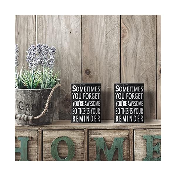 Inspirational-Wall-Box-Sign-4-x-5-Inches-Wood-Wall-Box-Sign-Classic-Box-Sign-Sometime-You-Forget-Youre-Awesome-So-This-Is-Your-Reminder-Inspirational-Positive-Wall-Plaque-for-Family-Friend-Home-Decor Inspirational Wall Box Sign 4 x 5 Inches Wood Wall Box Sign Classic Box Sign Sometime You Forget You're Awesome So This Is Your Reminder Positive Wall Plaque for Family Friend Home Decor (Black Board)