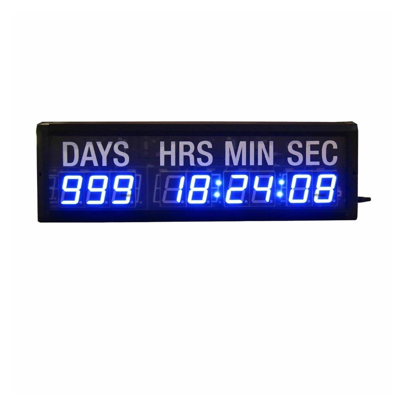 Timer Sport Compte à rebours à LED compte à rebours en jours et en temps for l'événement de l'église d'exposition 1,8 pouces bleu