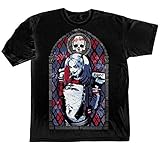 Suicide Squad Harley Quinn Stained Glass Men's Black Shirt