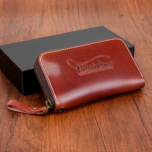 Leather Fly Fishing Wallet,Fly Boxes，Unique Fly Fishing Gift for Man dad Kids Husband Women3