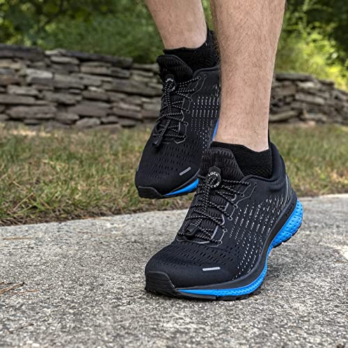 Lock Laces Elastic No Tie Shoe Laces (Pack Of 2) One Size Fits All (Black-Black) #TOP3