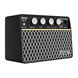 AZOR Guitar Amp, 10W USB-C Rechargeable, 6H Working Mini Electric Guitar Amplifier Wireless Amp with Clean/Drive Channels with 3.5mm Headphone/AUX Jack Output for Indoor Practice