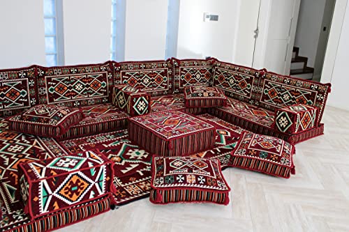 Arabic U Shaped Floor Sofa,Arabic Floor Seating,Arabic Floor Sofa,Arabic Majlis Sofa,Arabic Couches,Floor Seating Sofa Ma 43 (High Quality Foam) #TOP3