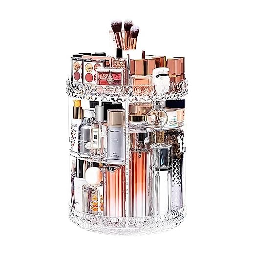 Organizador Grande Porta Maquiagem Acrílico 360° Giratório