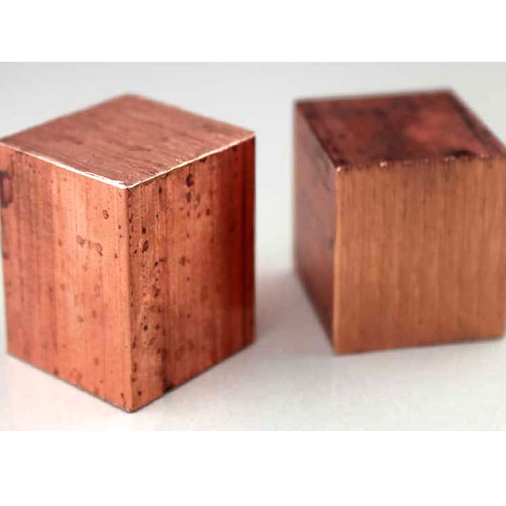 1 Piece T2 Purple Copper Solid Cu Flat Bar Row?Thickness: 20mm; Width: 20mm; Length: 20mm.Use for DIY Arts and Crafts.
