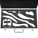tonchean 8-Piece Muscle Scraper IASTM Tool Set, Gua Sha Scraping Massage Tool Set Stainless Steel Myofascial Release Tool Deep Tissue Massage Tool Set for Reduce Arms, Legs, Back, Shoulder Muscle Pain