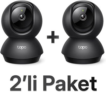 TP-LINK Tapo C211 (2-Pack) 2K 3MP Yatay ve Dikey Ev Güvenliği Wi-Fi Kamerası 2'li