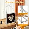 Surneis Tufting Frame, Rug Tufting Frame Kit Aluminum Metal Embroidery Kit Tufting Making Tool with Connecting Plates Fabric Supplies with Corners Silver Carpet Kits for Tufting Devices