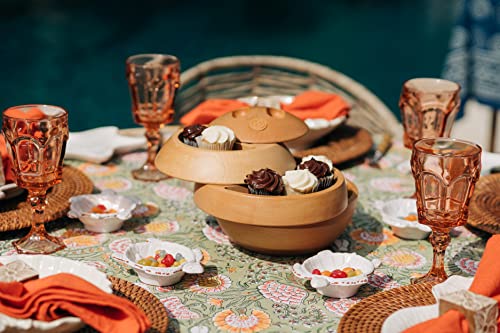 Tappas All-Natural Wood Container, Serving Tray, Bowls, Charcuterie, Patented #TOP6