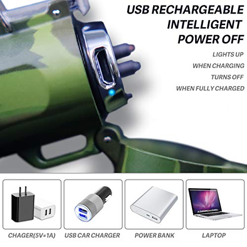 Encendedor plasma recargable impermeable con linterna LED miniatura 5