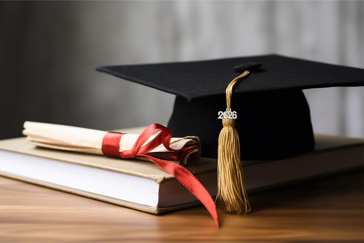 Tupalizy 100PCS Mini 2026 Year Charms Graduation Decor 2026 Tassel Charm Pendant for Grad Cap Tassels Keychains DIY Crafts Bracelets Necklaces Jewelry Making Wedding Party Supplies,14x9mm - Image 7