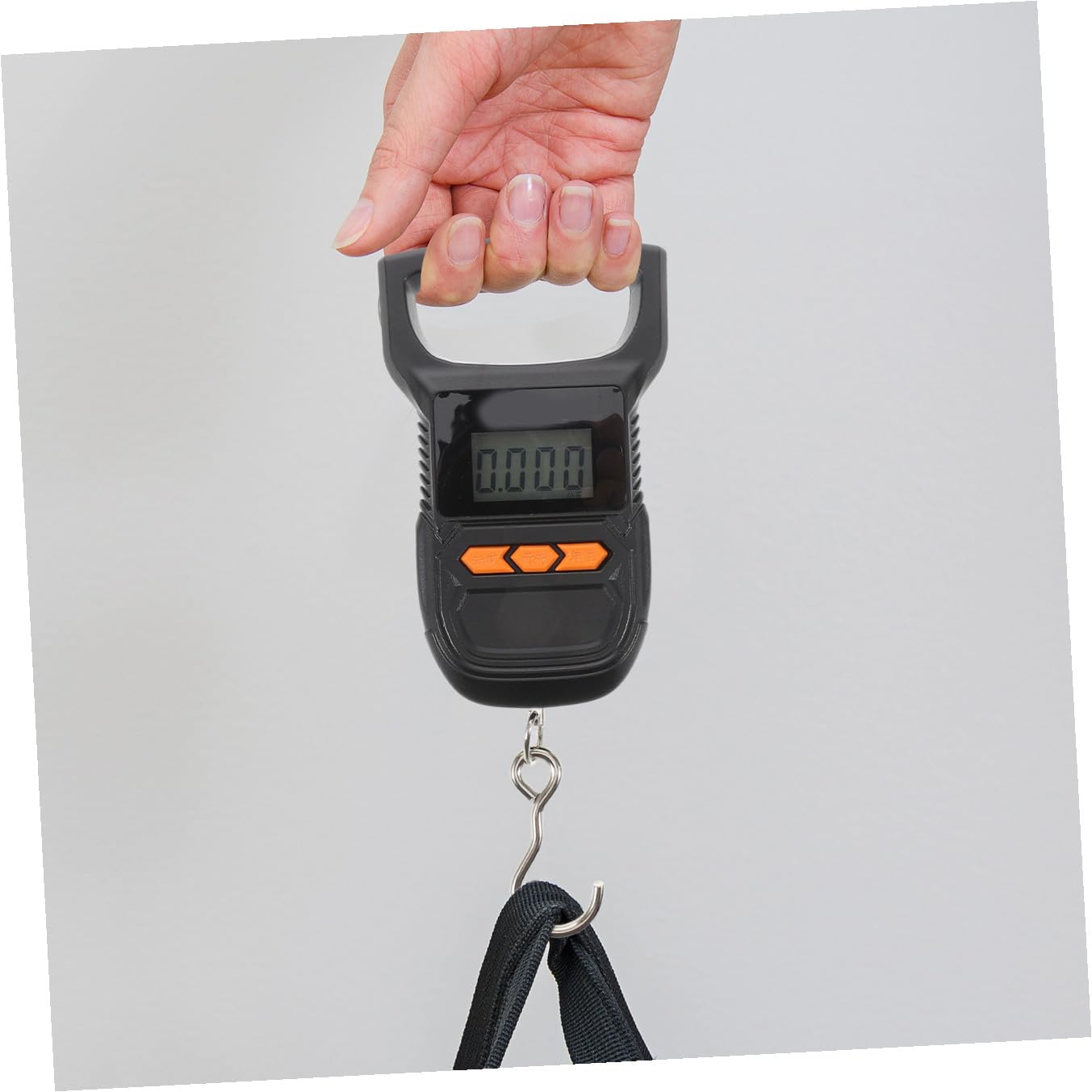 Portable Handheld Spring Scale with Hook for Luggage and Parcels