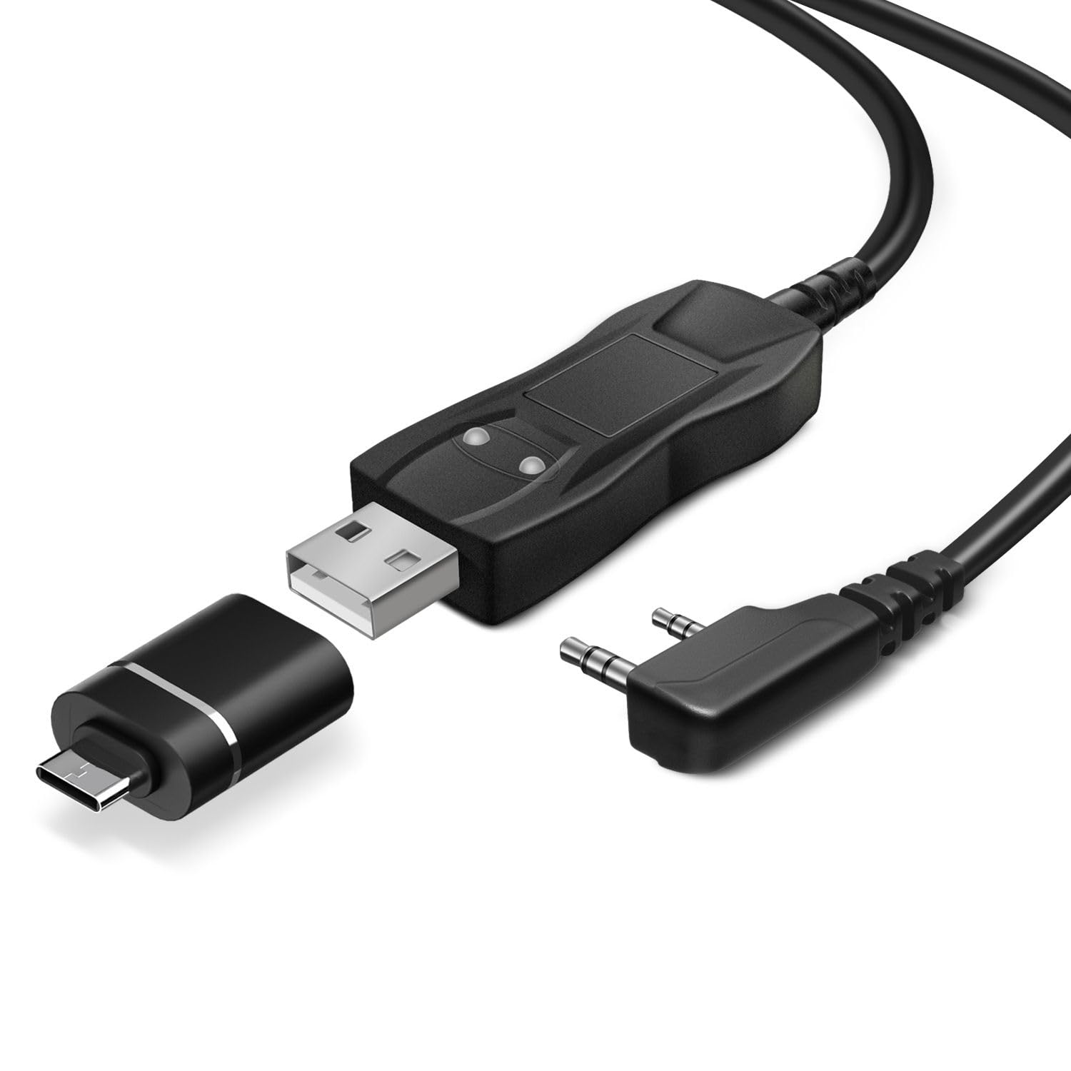 Cavo di programmazione TNP FTDI USB per radio Baofeng e Kenwood, cavo da 0,9 m