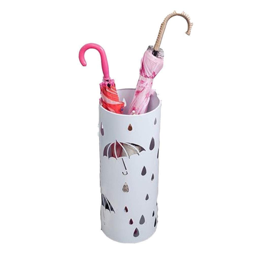 Porte-parapluies anti gouttes blanc pour protéger les sols de restaurant