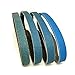 3/8 Inch x 13 Inch Zirconia Sanding Belts, 4 Each of 40/60/80/120 Assorted Grits, Belt Sander Tool for Woodworking, Metal Polishing (16 Pack)