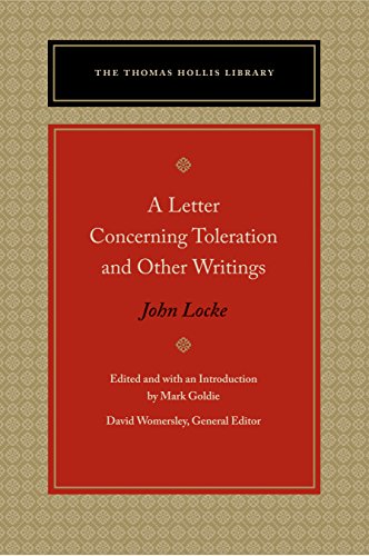  A Letter Concerning Toleration and Other Writings Francais PDF