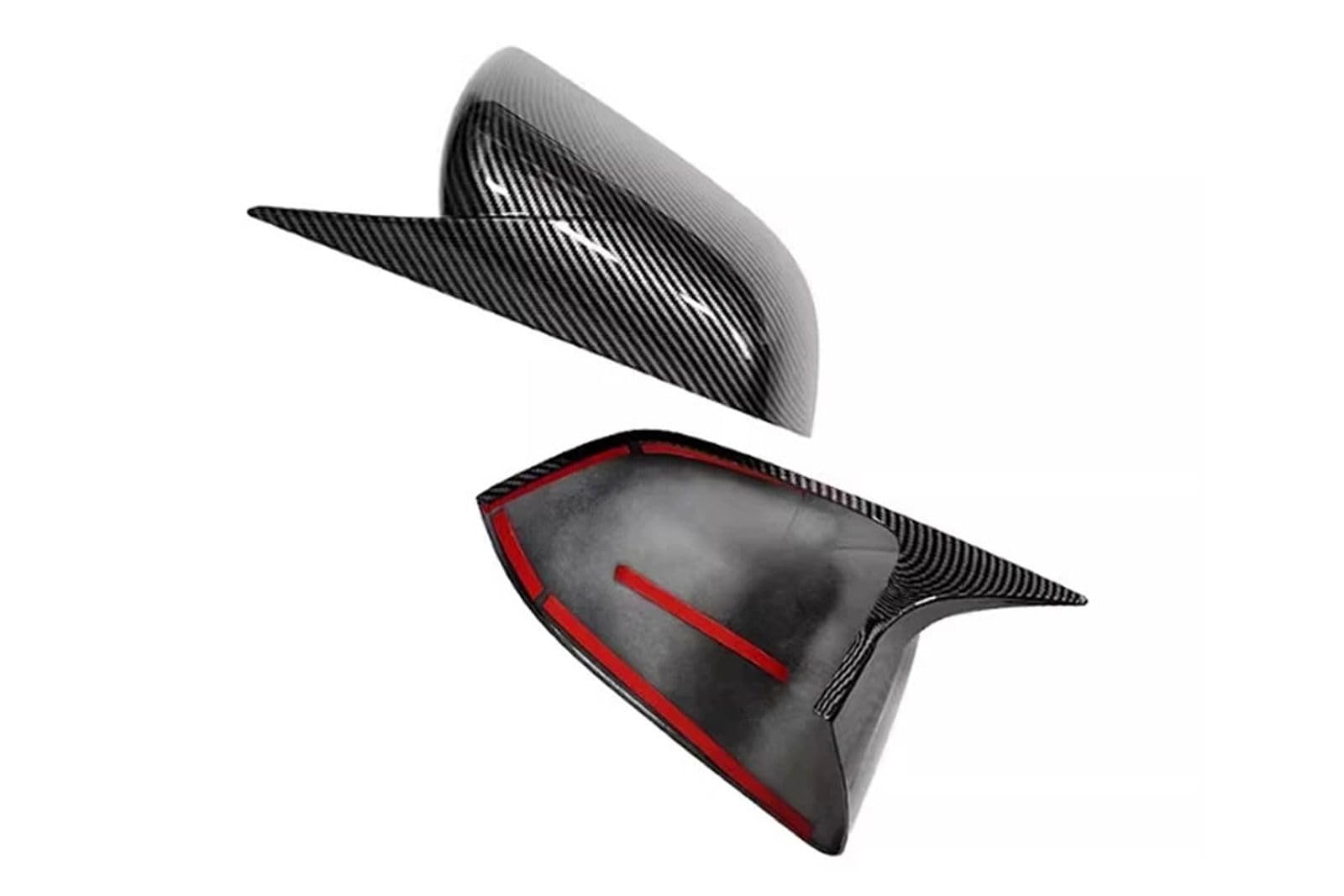 Dla Tesla Model Y Wklej Styl Osłona lusterka wstecznego Lusterka wsteczne Lusterka powłokowe Obudowa obudowy 1 para