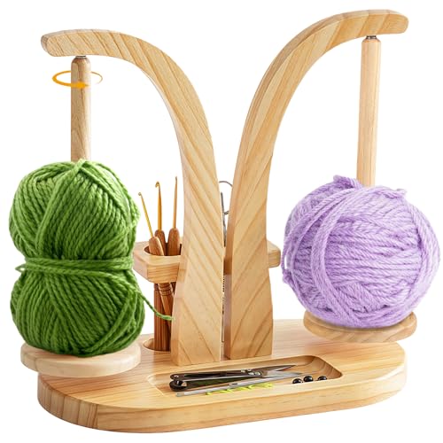 Garqitwan Wollabwickler Magnetisch, Wollhalter Holz mit...