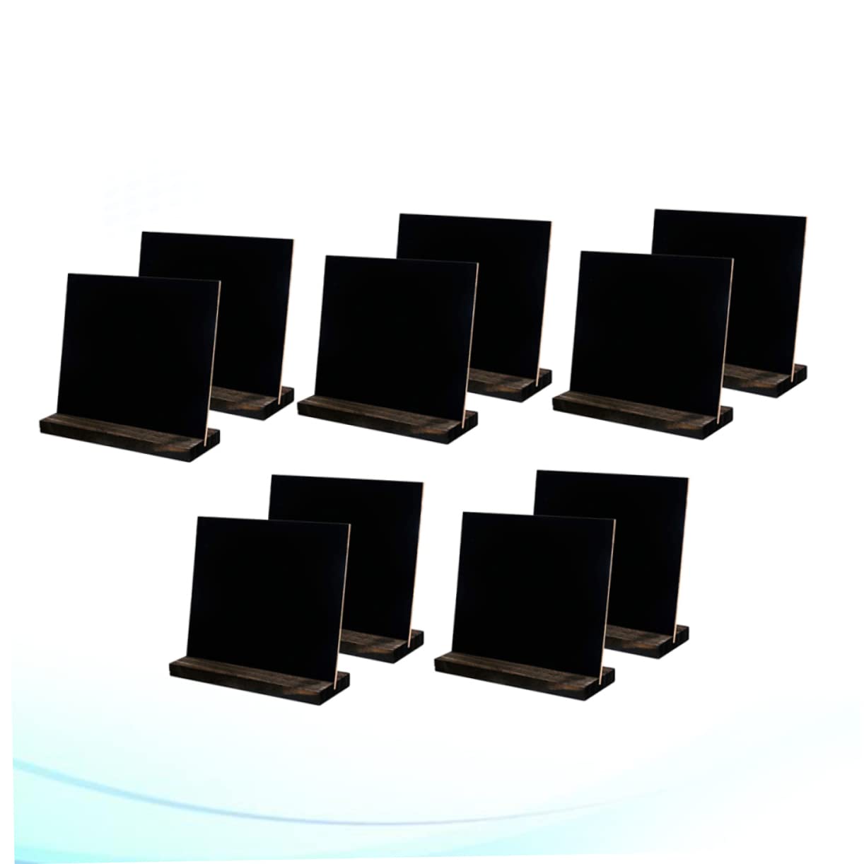 Kleiner Kreidetafelschilder 10 Stück aus Density Board Schwarz