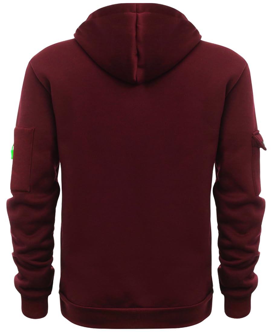 Sweat à Capuche Noir Homme Veste Polaire Sweat Manches Longues Pull Homme Couleur Unie Veste Mi Saision Automne Hiver Hoodie
