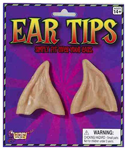 Forum Novelties mens Forum Pointed Elf/Werewolf Ear Tips Costume Accessory, Standard, One Size US