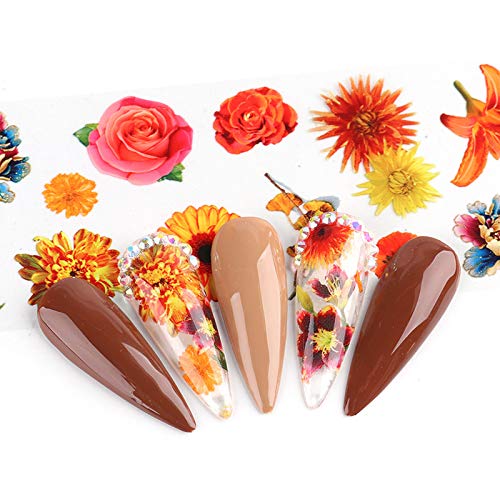 Beiling BEILING-0000047 Flower Nail Art Foils Nail Foils Nail Art Glue Transfer Nail Stickers thumb #2