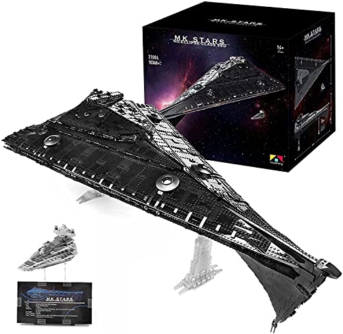 YPZ Technik Sternenzerstörer Modell Mit Display-Ständer, Interstellar Star Destroyer,10368 Teile Klemmbausteine Modelle…