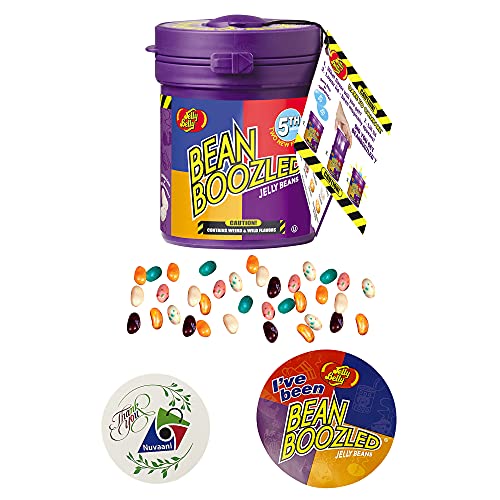 Jelly Belly BeanBoozled Mystery Bean Jelly Bean Dispenser, 5th Edition, Fun For The Whole Family | Assorted Flavors, 3.5-oz | One Bean Boozled and Thank You Sticker Jelly Belly BeanBoozled Mystery Bean Jelly Bean Dispenser, 5th Edition, Fun For The Whole Family | Assorted Flavors, 3.5-oz | One Bean Boozled and Thank You Sticker