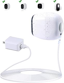 Weatherproof Outdoor Power Cable for Arlo Pro and Arlo Pro 2, with Quick Charge 3.0 Power Adapter Compatible with Arlo Pro, Arlo Pro 2, Arlo Go and Arlo Security Light (10FT, White)