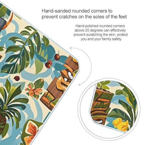 Báscula digital Vintage Aloha Tiki para baño miniatura 4