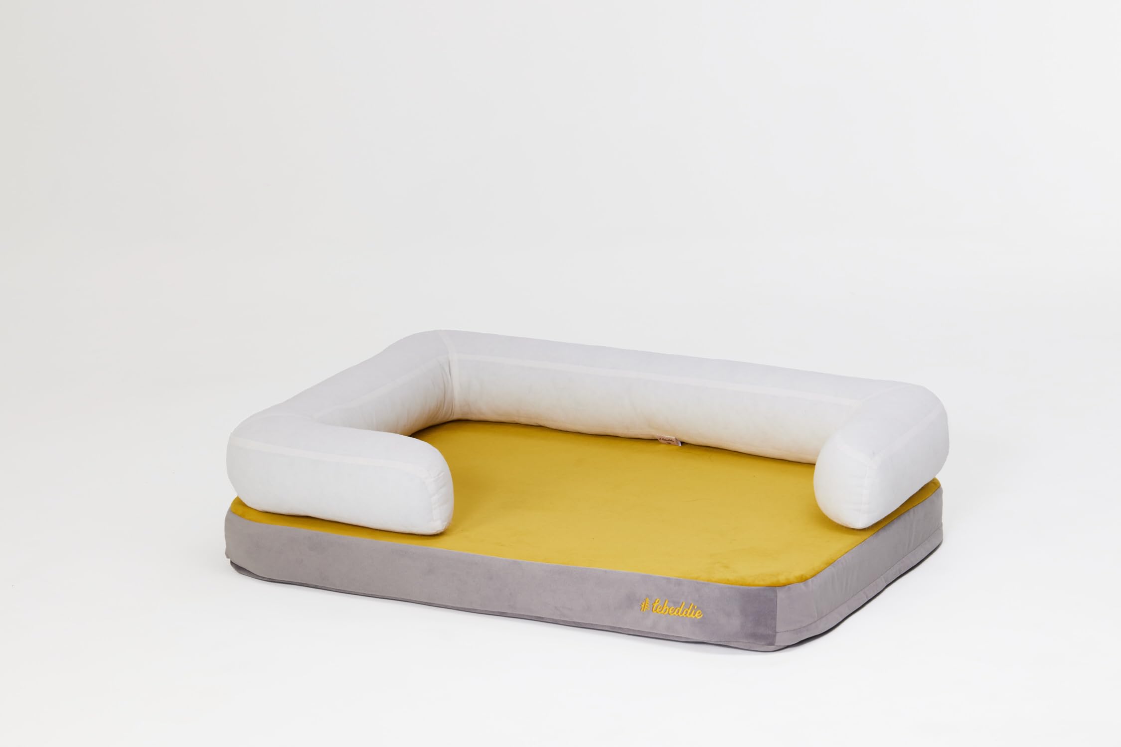 Cama ortopédica para perros de espuma viscoelástica con funda extraíble lavable, colchón de doble capa de alta calidad, protector de colchón impermeable, para perros de todos los tamaños (XL, gris y