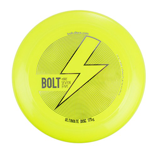 Bolt Onesevenfive Ultimate Frisbee 175G Flying Disc! The Best Frisbee For Adults & Kids. The Perfect Throwing Disc For Ultimate Games, Park Play, & More (Uv Yellow) #TOP2