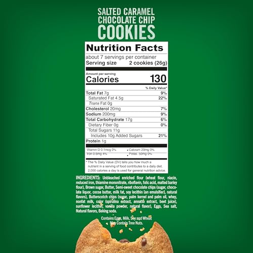 Tate's Bake Shop Salted Caramel Chocolate Chip Cookies, 4-6.5 oz Bags