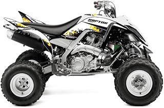 Kutvek - Juego decorativo para Yamaha YFM700R Raptor (réplica de Hangtown, negro, amarillo y blanco)