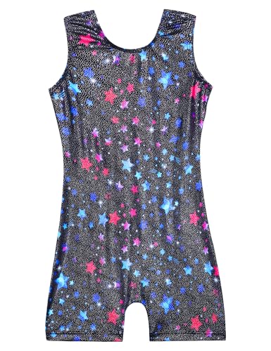 Image of Domusgo Gymnastics Leotards for Girls Sparkly One Piece Biketard Size 1-10Y