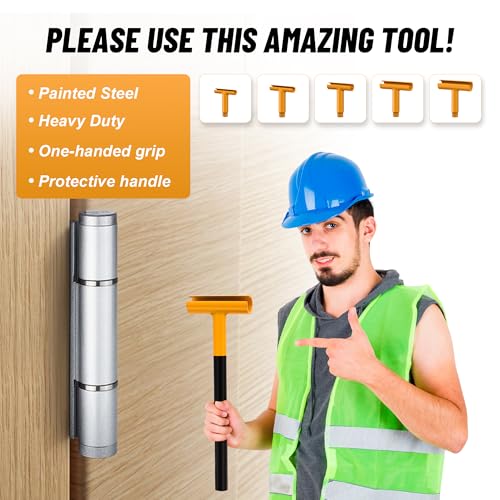 Image of Upgraded Hinge Gap Adjusting Wrench for Residential and Commercial, Door Hinge Adjustment Tool for Door Quick and Efficient Solutions, User-Friendly Adjustments Tools (Yellow)