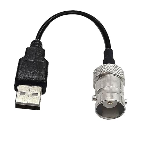 QYZLVCES(���X) SMA���X�I�XBNC���X�I�X�R���s���[�^�f�[�^�P�[�u��USB�R�l�N�^Q9�A�_�v�^�P�[�u��RG174(USBM-BNCF,0.5m)