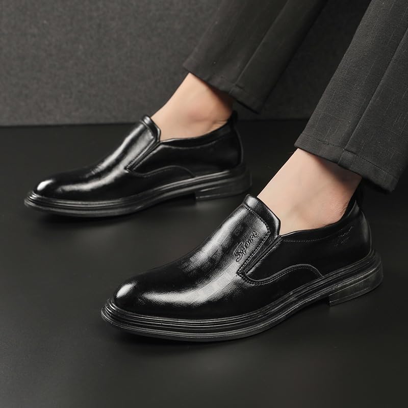 Men's Casual Oxford Shoes Black Platform Business Casual Dress Shoes for Men3