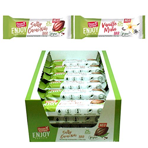 Power System Enjoy Protein Riegel, vegan 14 x 45g (Mix Pack)